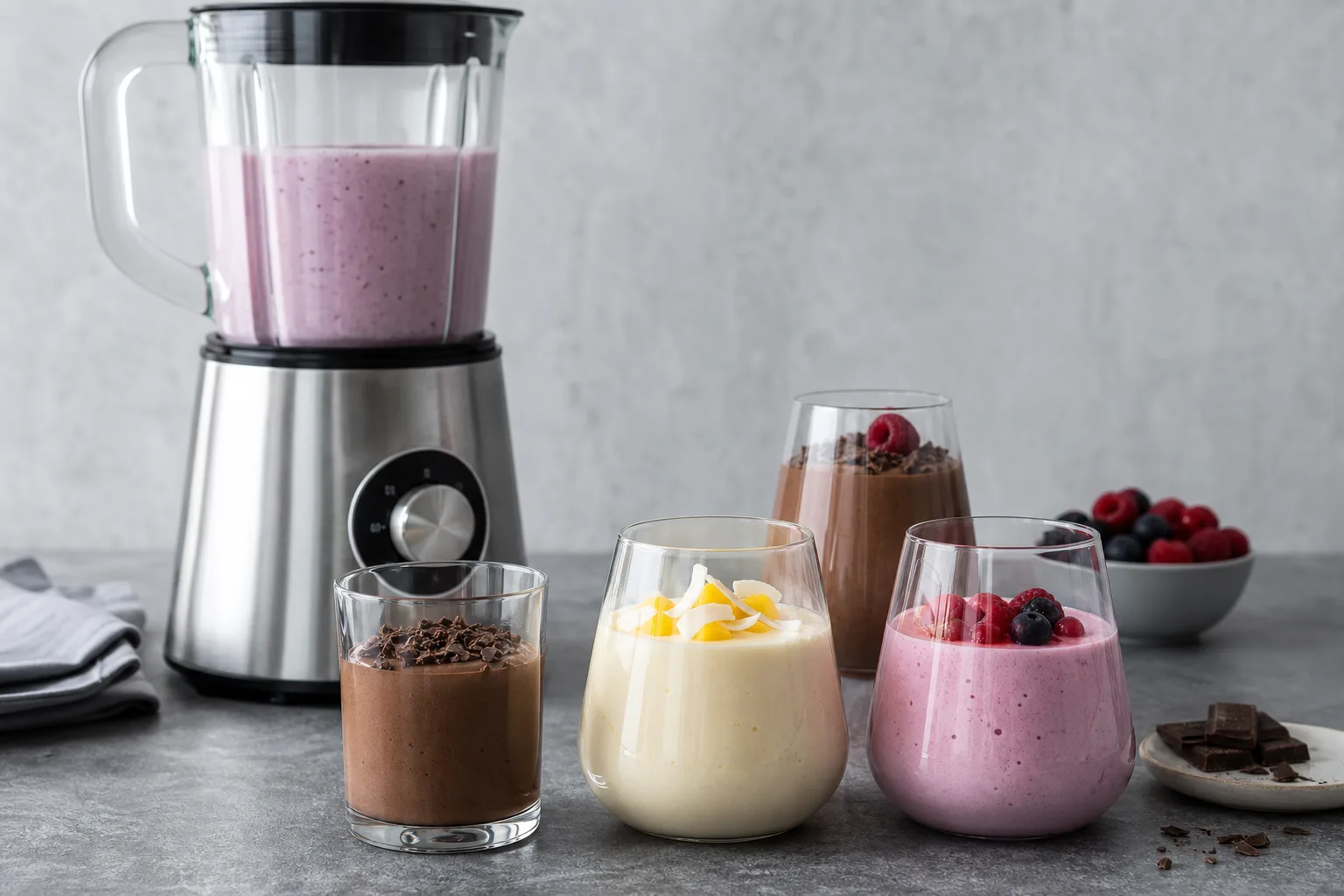 Desserts aus dem Mixer: Cremige Suessspeisen selbst machen