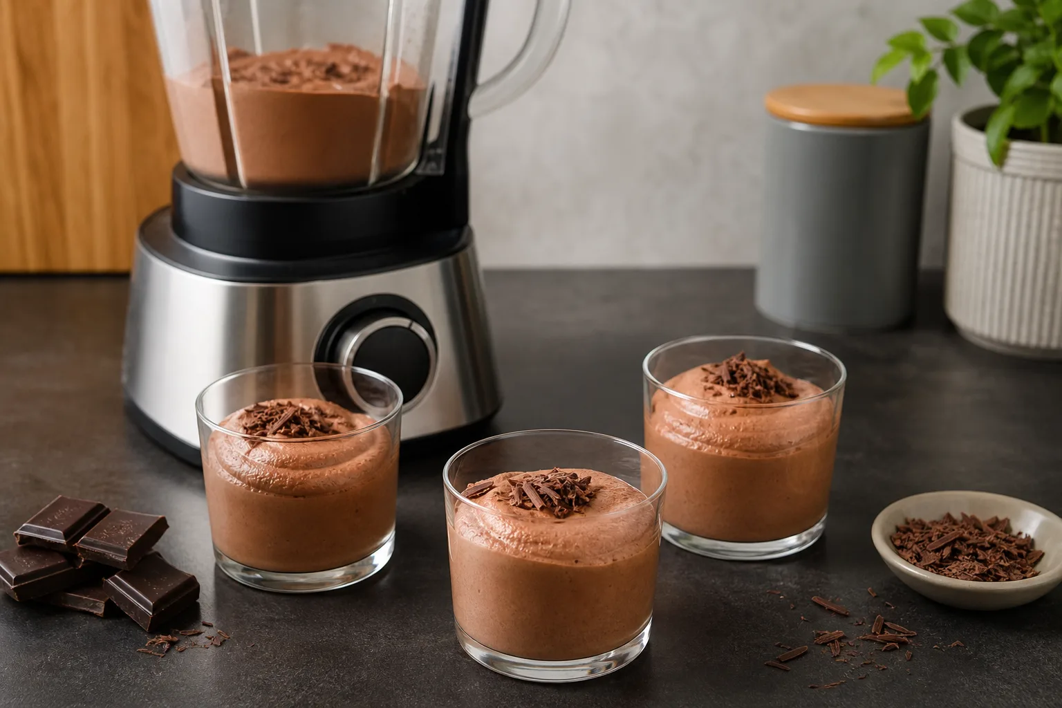 Mousse au Chocolat schnell aus dem Mixer